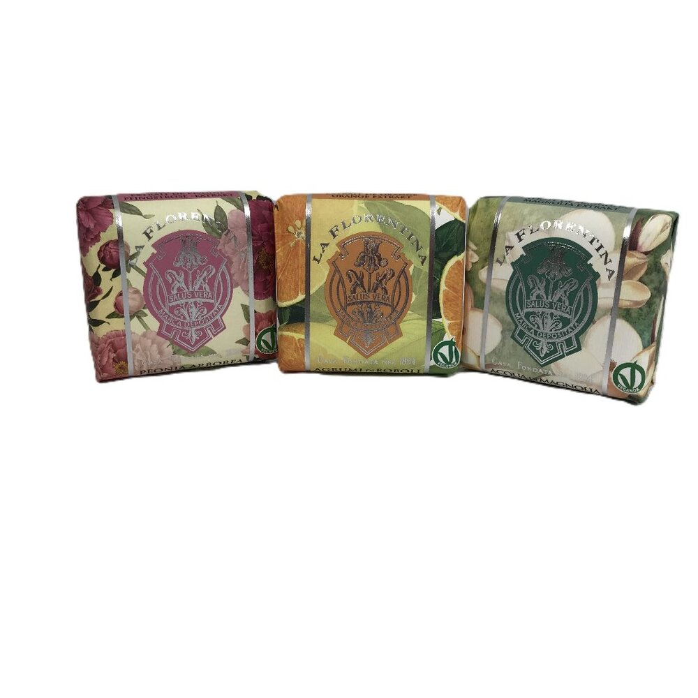 La Florentina Italy Scented Soap 3 Pack Vegan